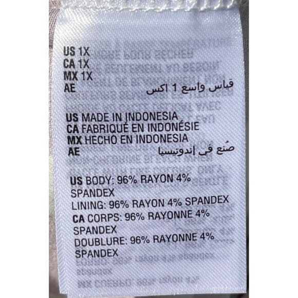 Bar III Womens Sleeveless Floral Print Top 1X Multicolor self lined front body - Picture 6 of 8